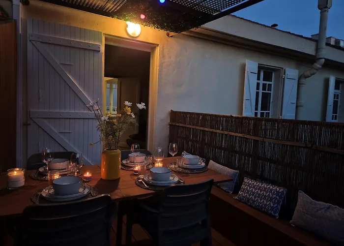 דירה Grand T4 Lumineux - Terrasse Privee - Plage A 50M